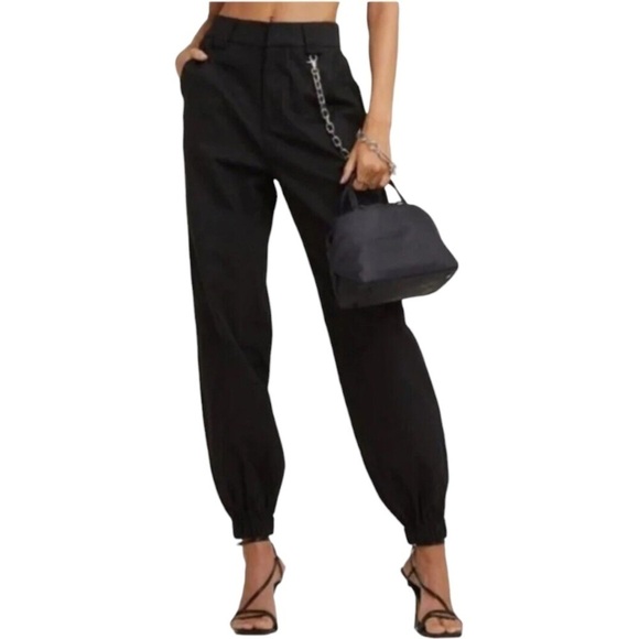 I.AM.GIA Cobain Chain Black Jogger Pants no chain in Black - Picture 1 of 12